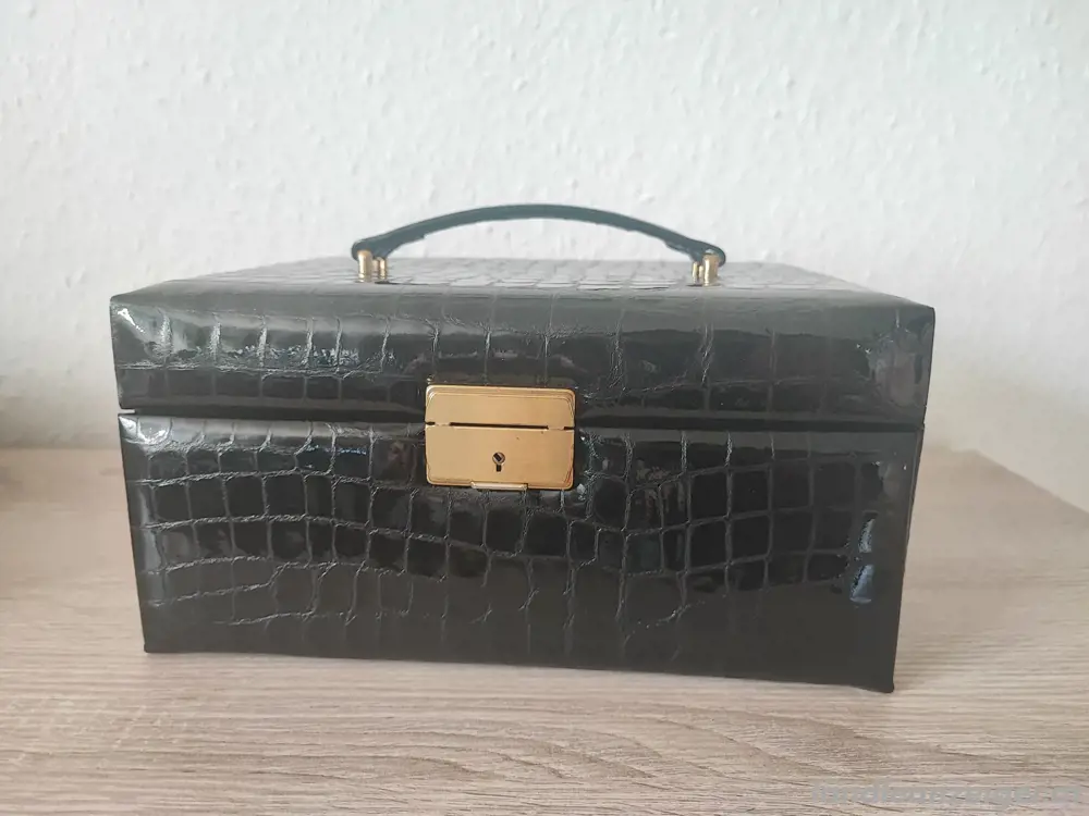 Vintage Schmuckkoffer Echtleder Handarbeit Vintage Schmuckkoffer Echtleder Handarbeit