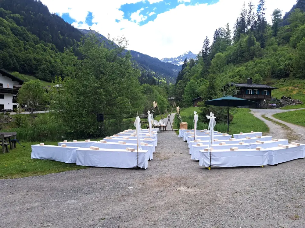 Bierbank Hussen (10x Set)   Freie Trauung   Hochzeit