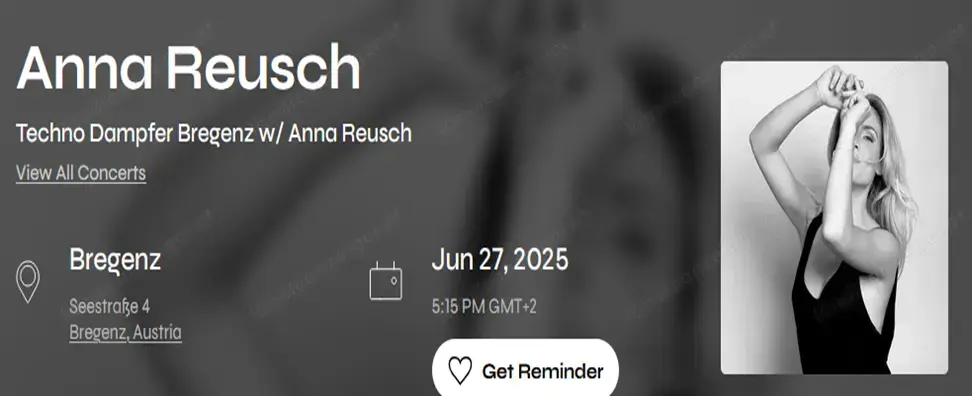 1 Ticket Houseboot Bregenz Techno Dampfer   - Anna Reusch 27.06.25 Abfahrt Bregenz