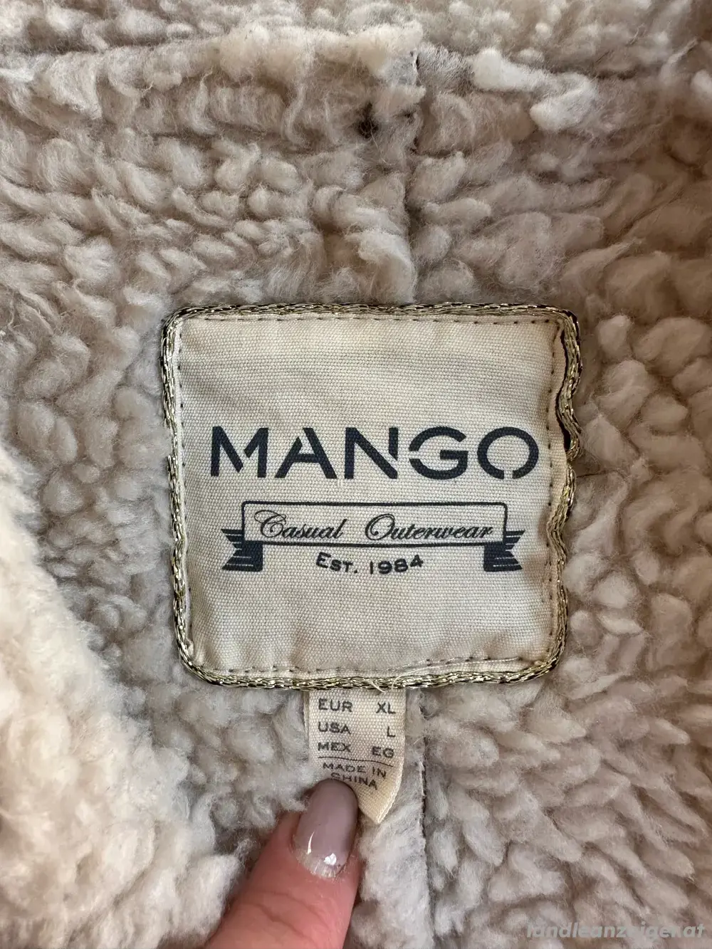 Mango Damenmantel XL Lammfell Mango Damenmantel XL Lammfell