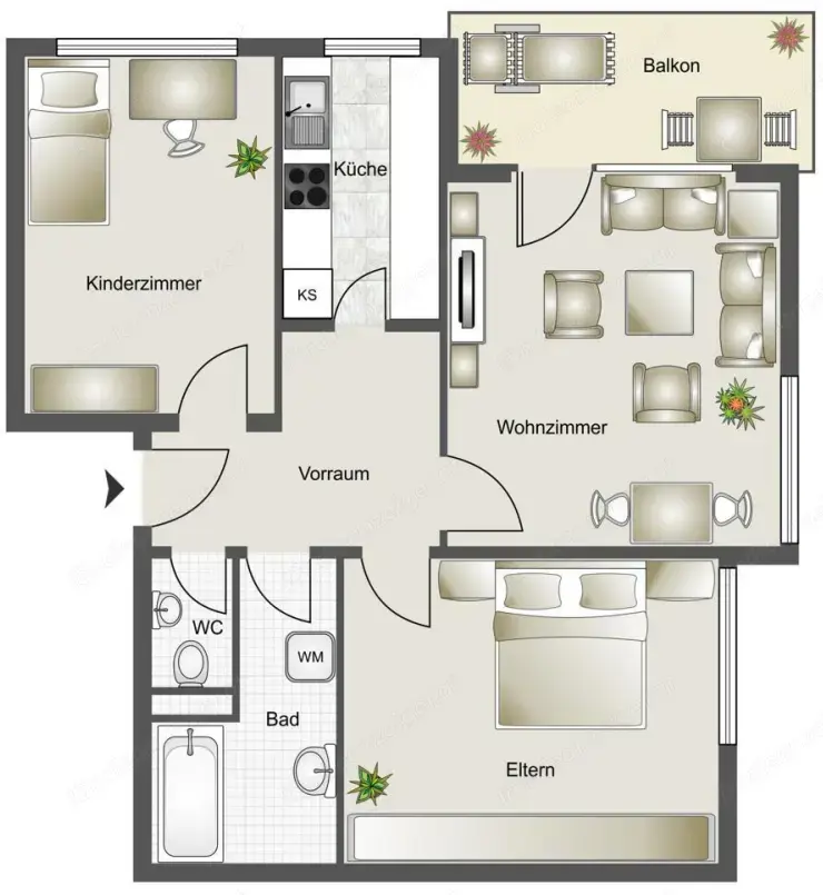 76qm Wohnung mit Garage zu verkaufen 76qm Wohnung mit Garage zu verkaufen