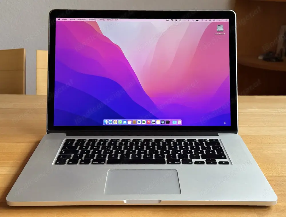 MacBook Pro (mid 2015), 15 Zoll, Intel i7, 1TB SSD, 16GB, TOP Zustand