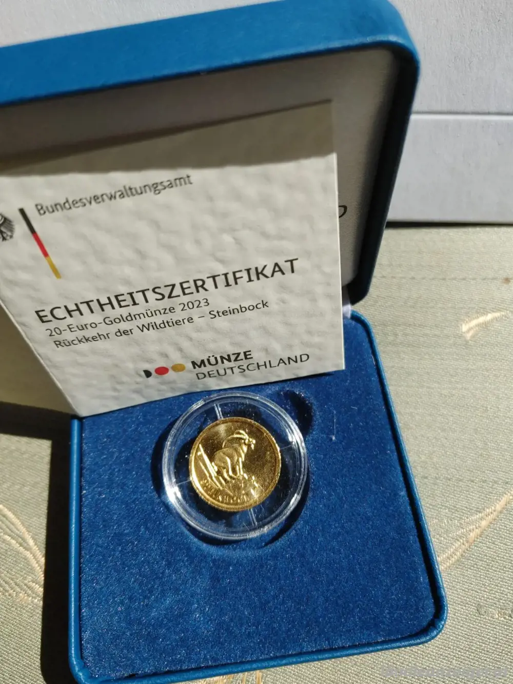 Rückkehr der Wildtiere Steinbock 20 euro goldmünze Rückkehr der Wildtiere Steinbock 20 euro goldmünze