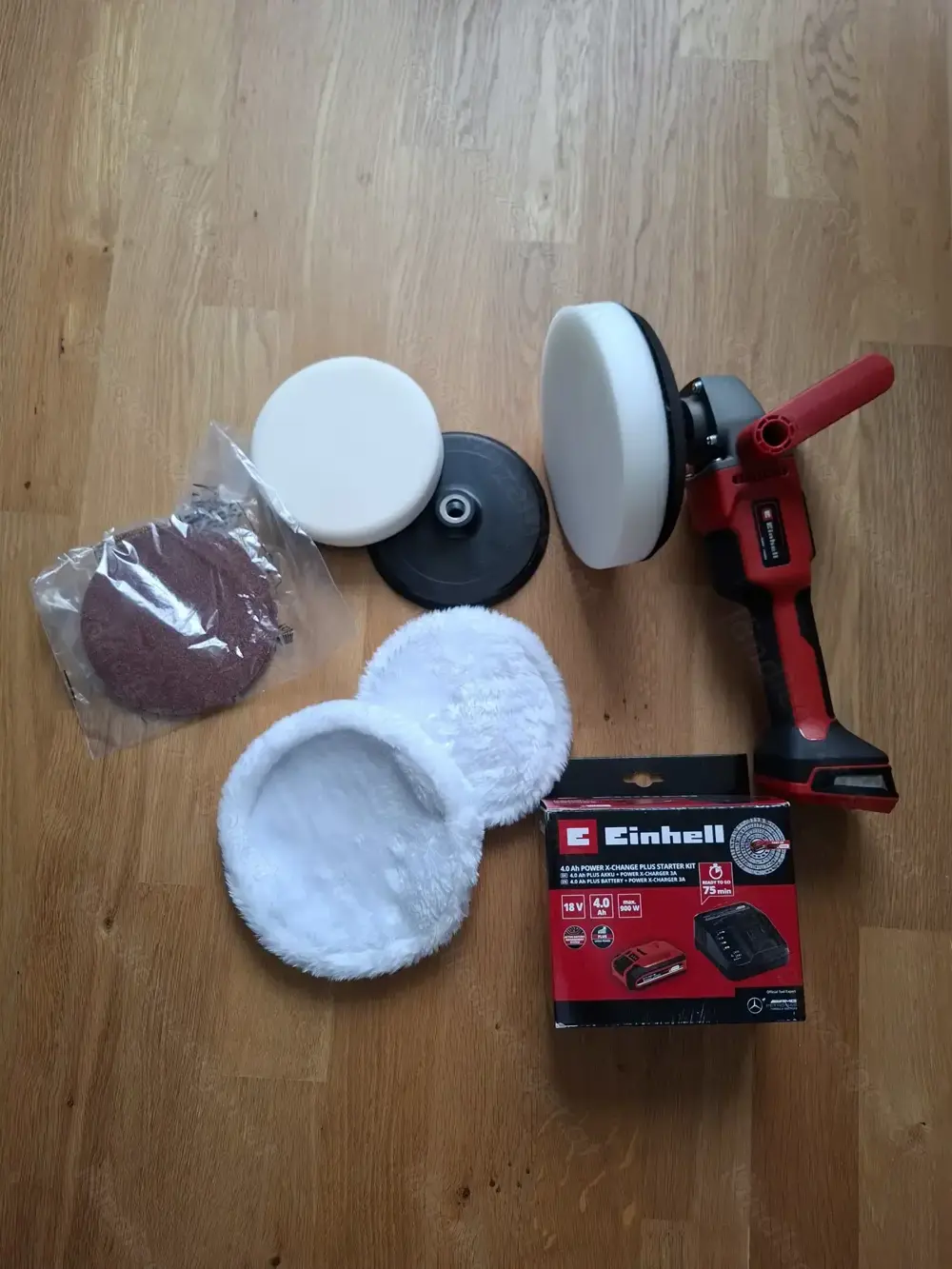 EINHELL Akku-Poliermaschine Schleifmaschine inkl. Akku und Ladegerät EINHELL Akku-Poliermaschine Schleifmaschine inkl. Akku und Ladegerät