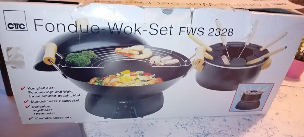 Fondue Wok Set Clatronic NEU Fondue Wok Set Clatronic NEU