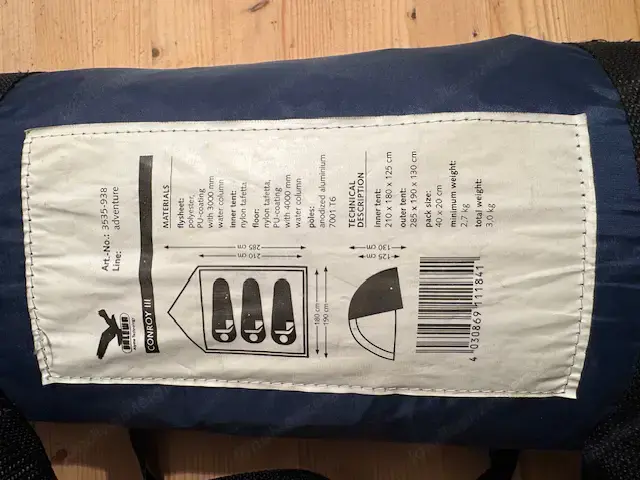 Zelt für 3 Personen Zelt für 3 Personen
