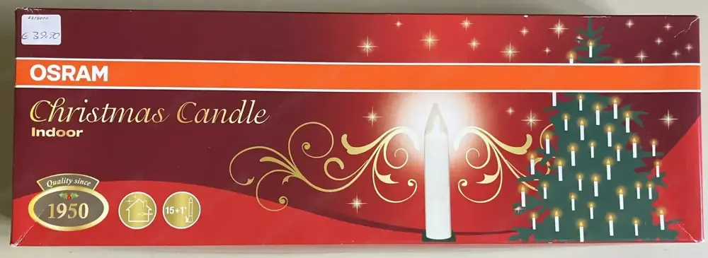 Christbaumkerzen elektrisch innen Osram mit Kabel Christbaumkerzen elektrisch innen Osram mit Kabel