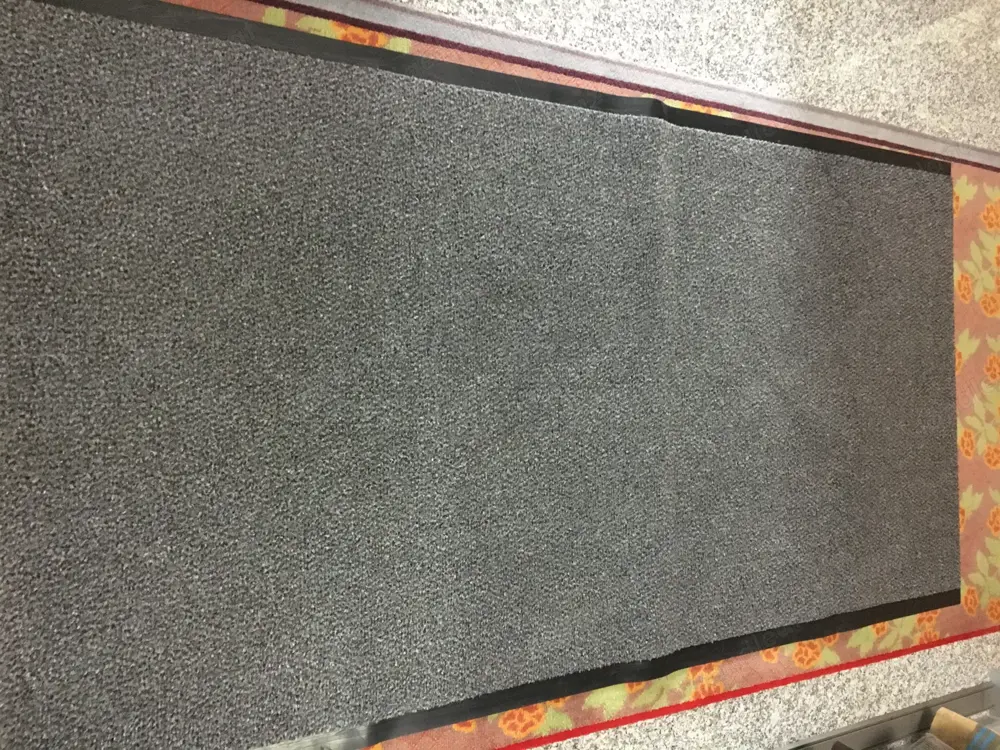 Teppich Läufer 170 x 90 cm Grau