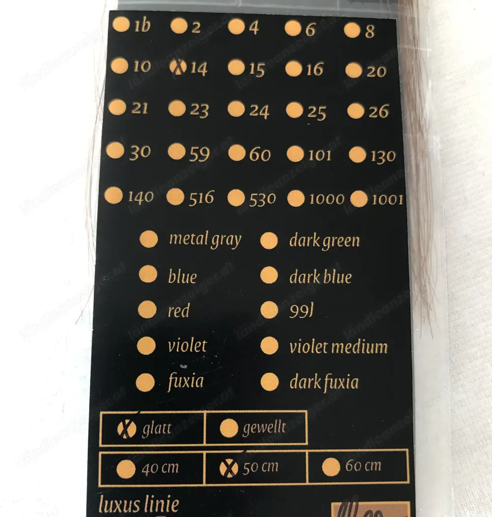 LUXUS Linie 25 Bondings für Haarverlängerung oder Haarverdichtung in der Farbe COLD Caramel Blond 