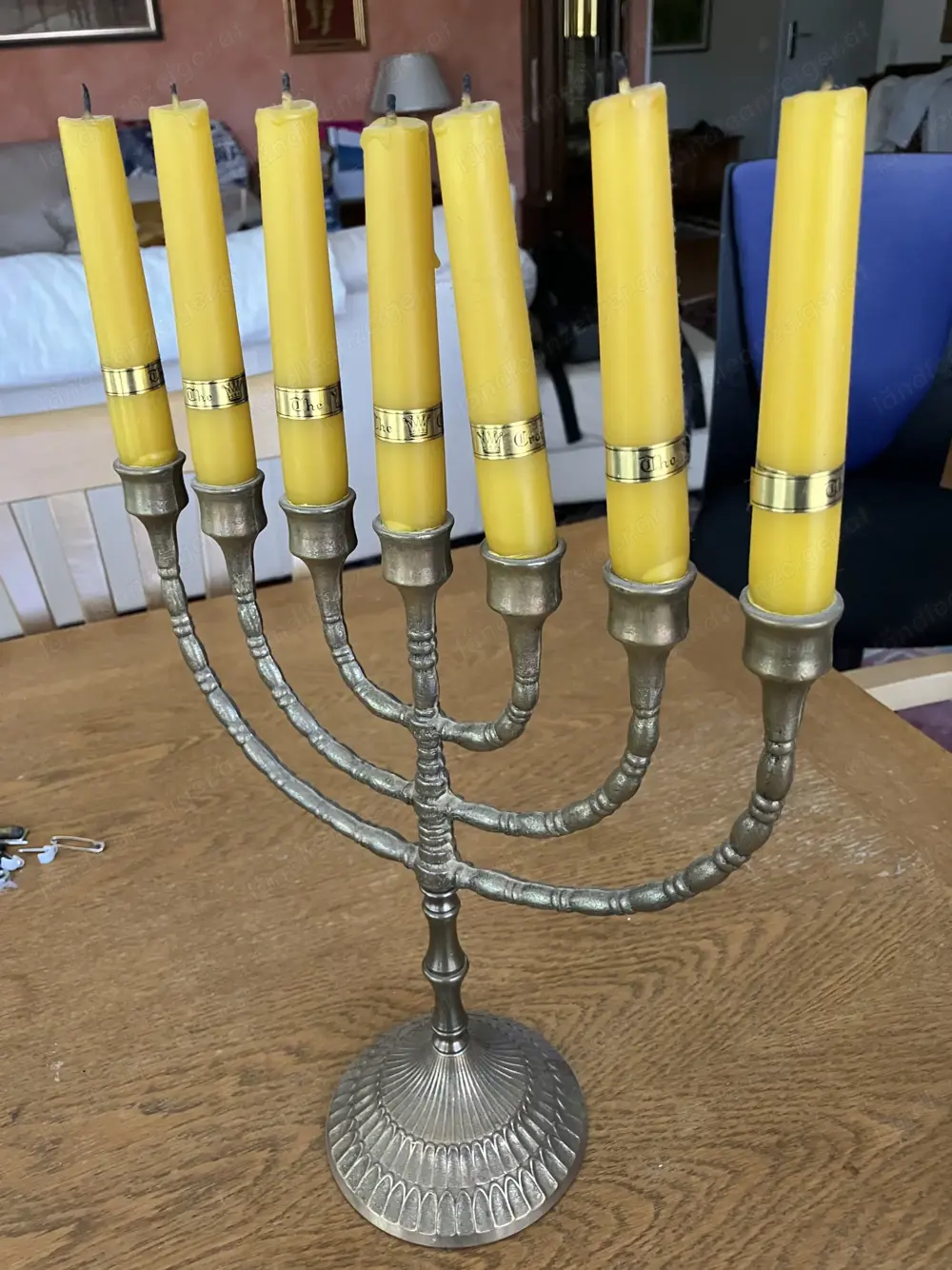 Messingset Leuchter mit Kerzen, Mörser, Schale mit Deckel, Kerzenständer, Vase Vintage Messingset Leuchter mit Kerzen, Mörser, Schale mit Deckel, Kerzenständer, Vase Vintage