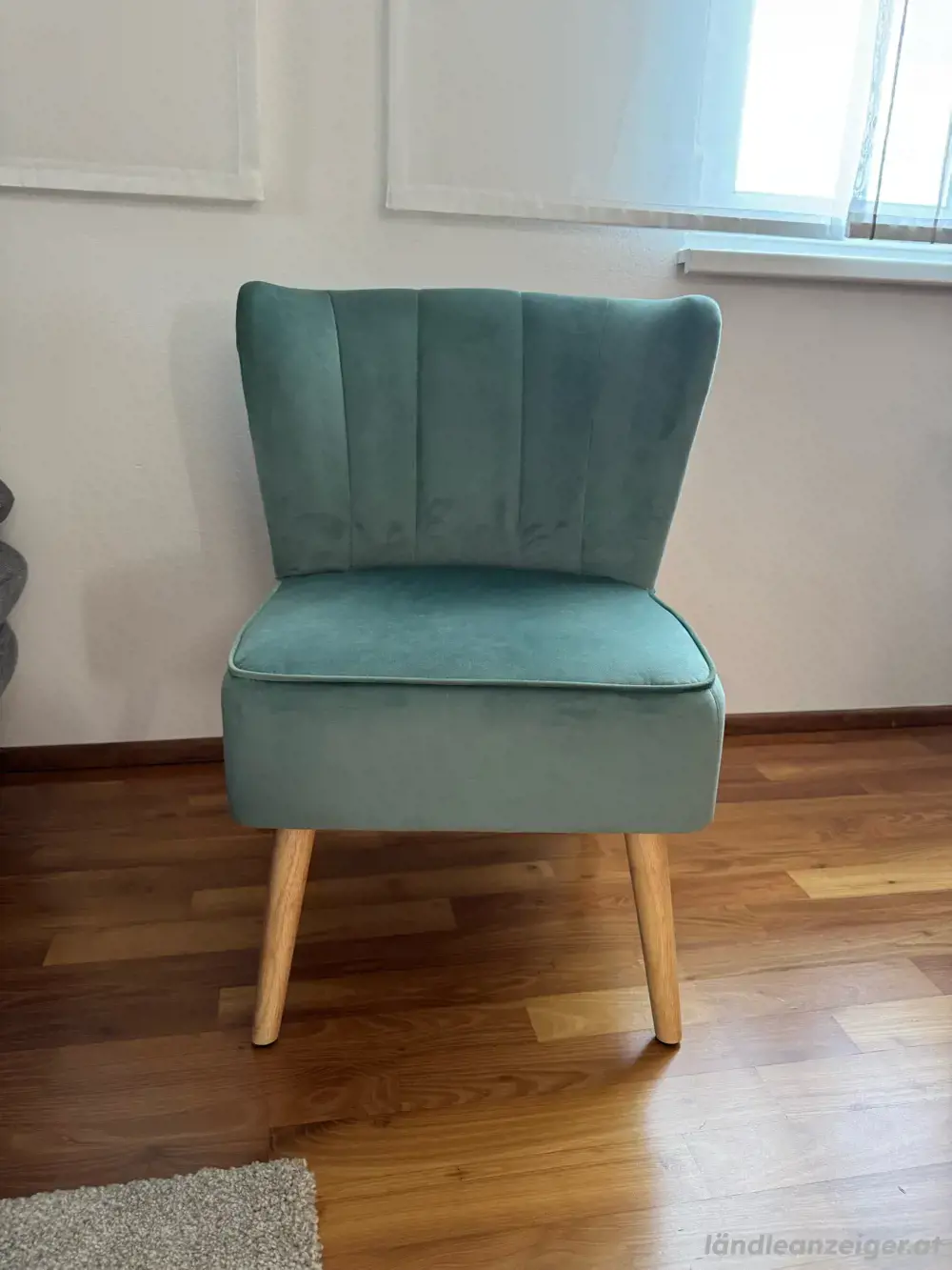 Schöner Sessel in Samt-Optik