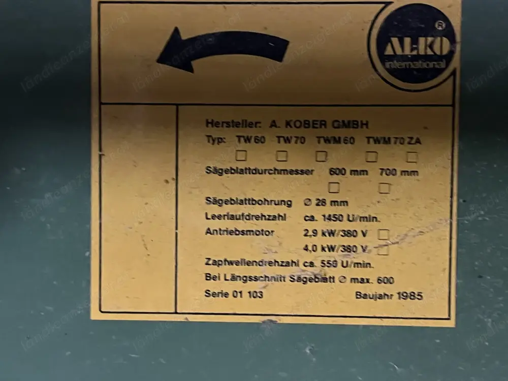 Alko Tisch-Wipp-Kreissäge Alko Tisch-Wipp-Kreissäge