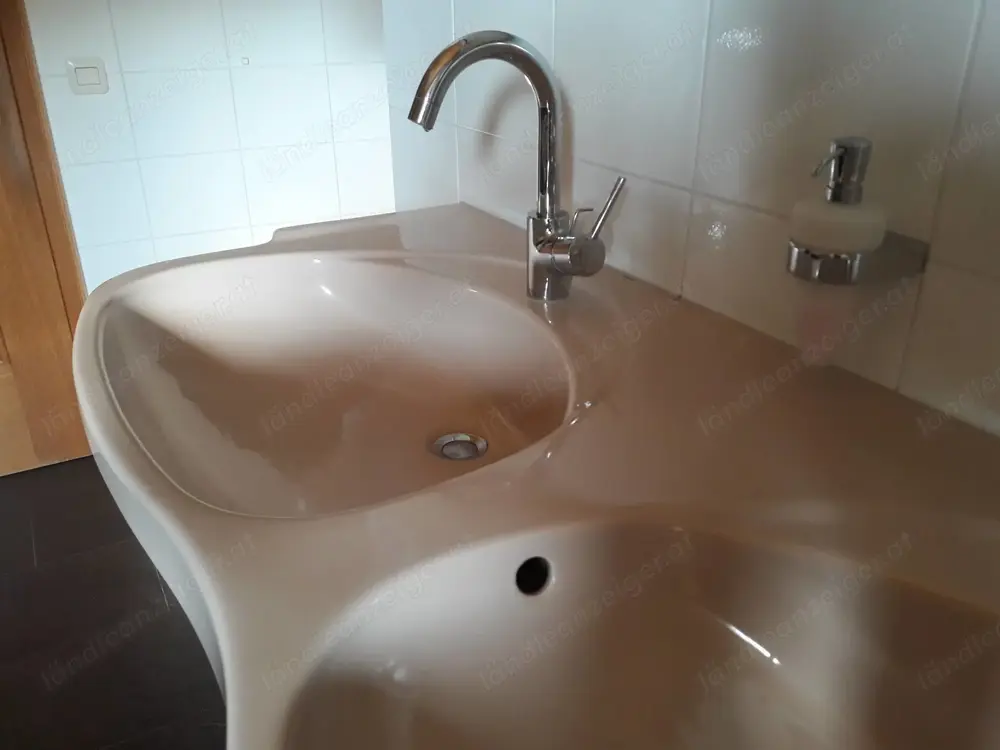 Doppel Waschbecken Bahama beige