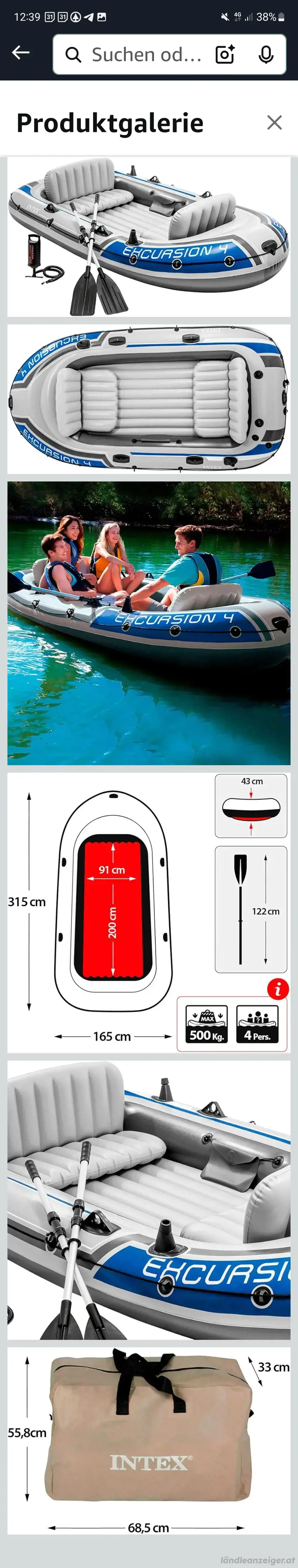 Schlauchboot Intex Excursion 4 Schlauchboot Intex Excursion 4