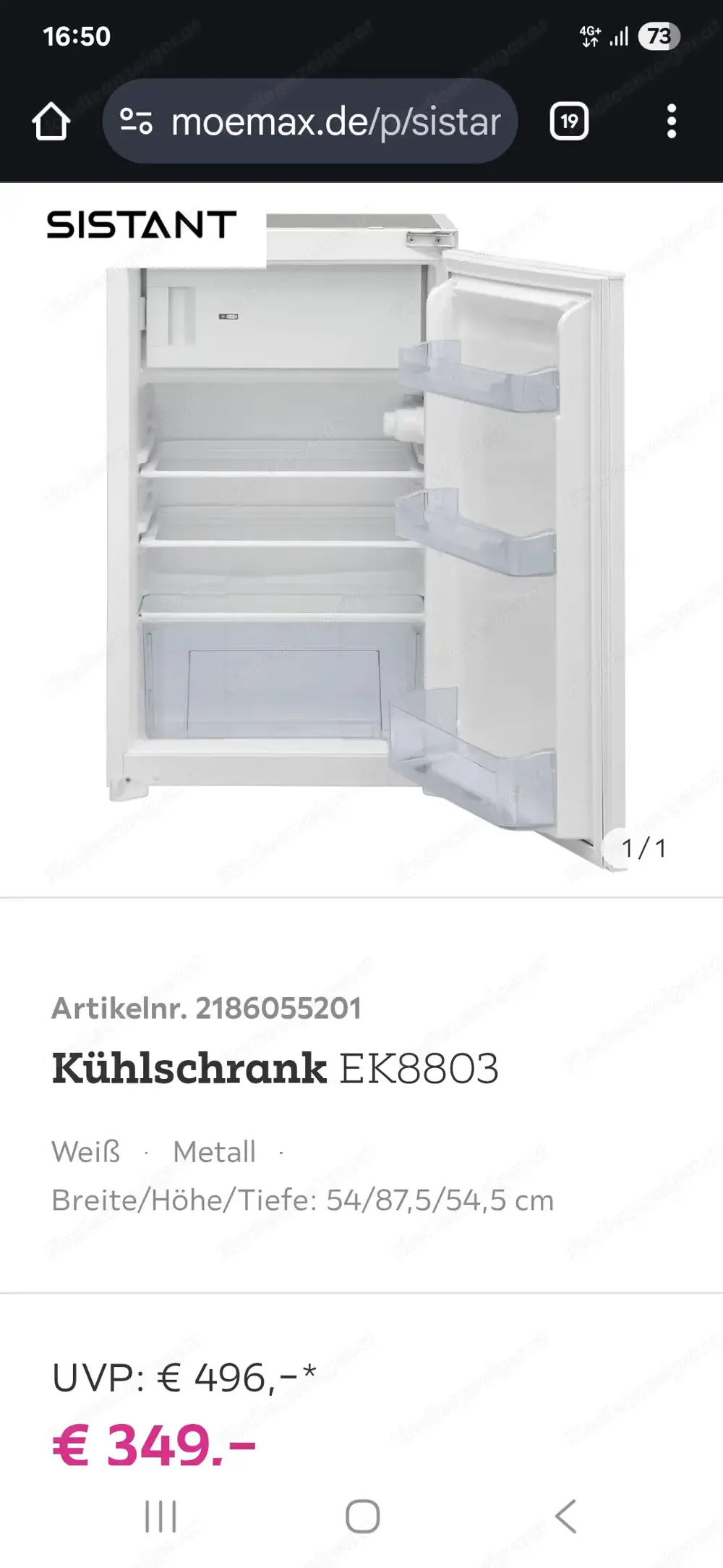 KÜHLSCHRANK neu verpackt KÜHLSCHRANK neu verpackt