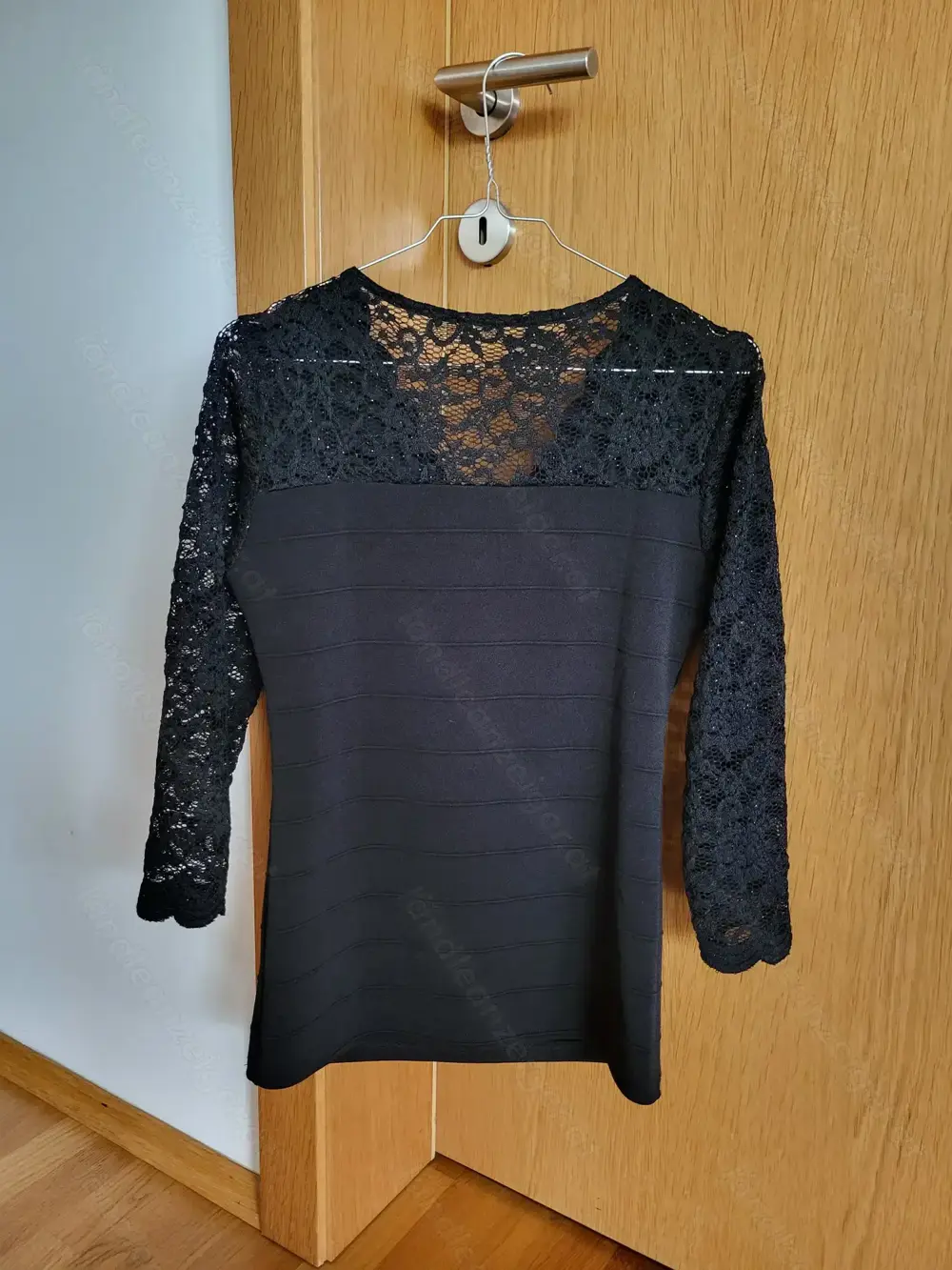 Oberteil schwarz glitzernd Oberteil schwarz glitzernd