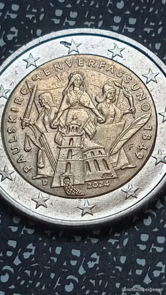 2 euro münzen 2024 F paulskirchen verfassung deutschland 2 euro münzen 2024 F paulskirchen verfassung deutschland