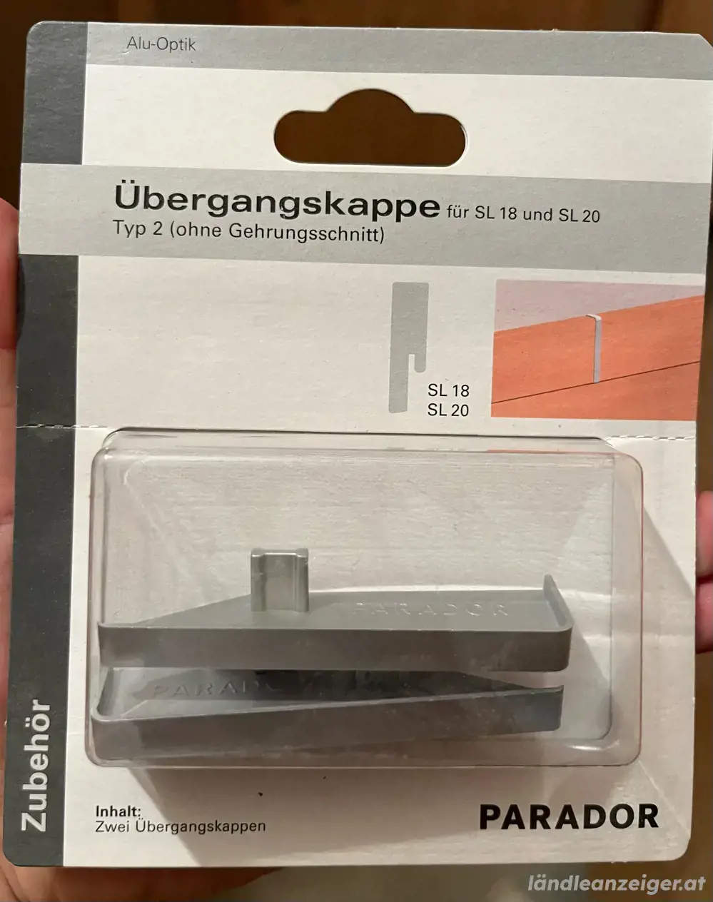 Parador Übergangskappe, Type 2, Alu-Optik Parador Übergangskappe, Type 2, Alu-Optik