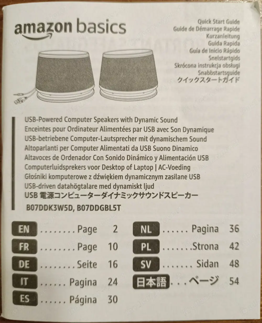 USB-Lautsprecher amazon basics USB-Lautsprecher amazon basics