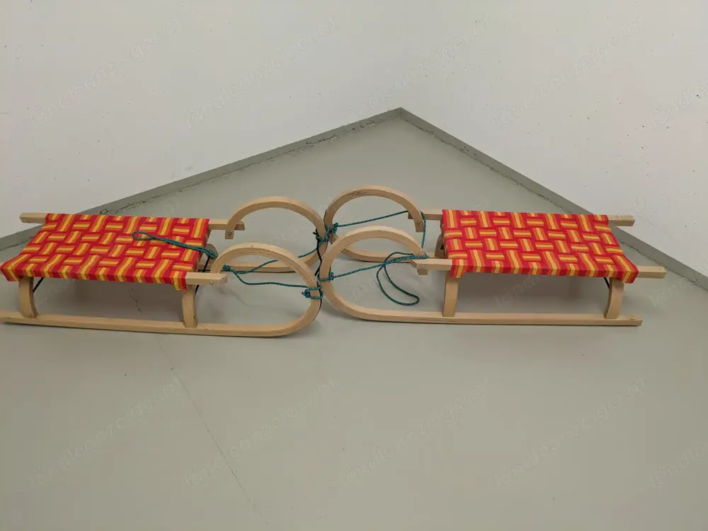 2x Rodel - Holzschlitten TOP ZUSTAND 2x Rodel - Holzschlitten TOP ZUSTAND