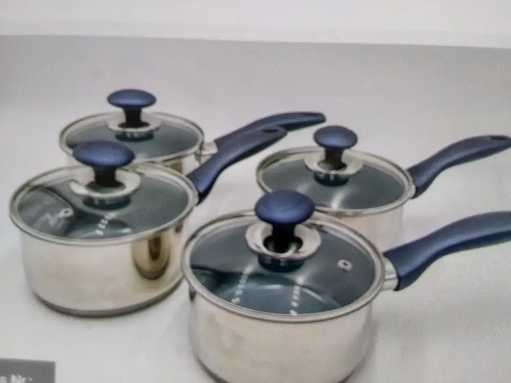 4x Edelstahl Stielkasserollen Mape 4x Edelstahl Stielkasserollen Mape
