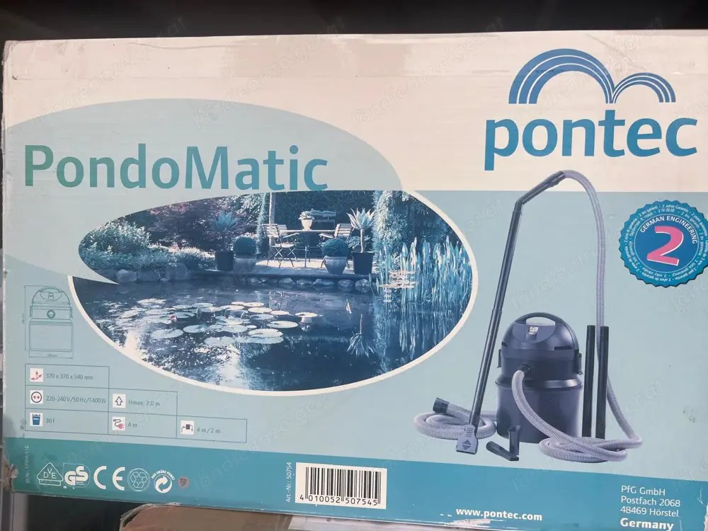 Pontec Spezialsauger für Teich Schlamm Pool