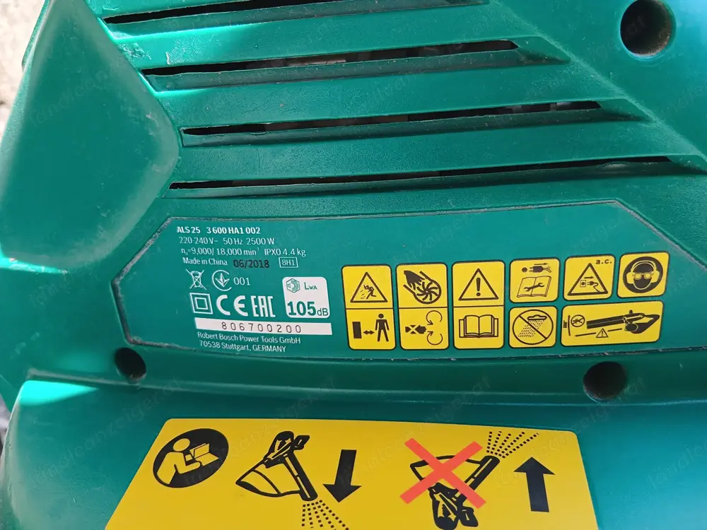 Bosch ALS 25 Laubsauger mit Fangsack Bosch ALS 25 Laubsauger mit Fangsack