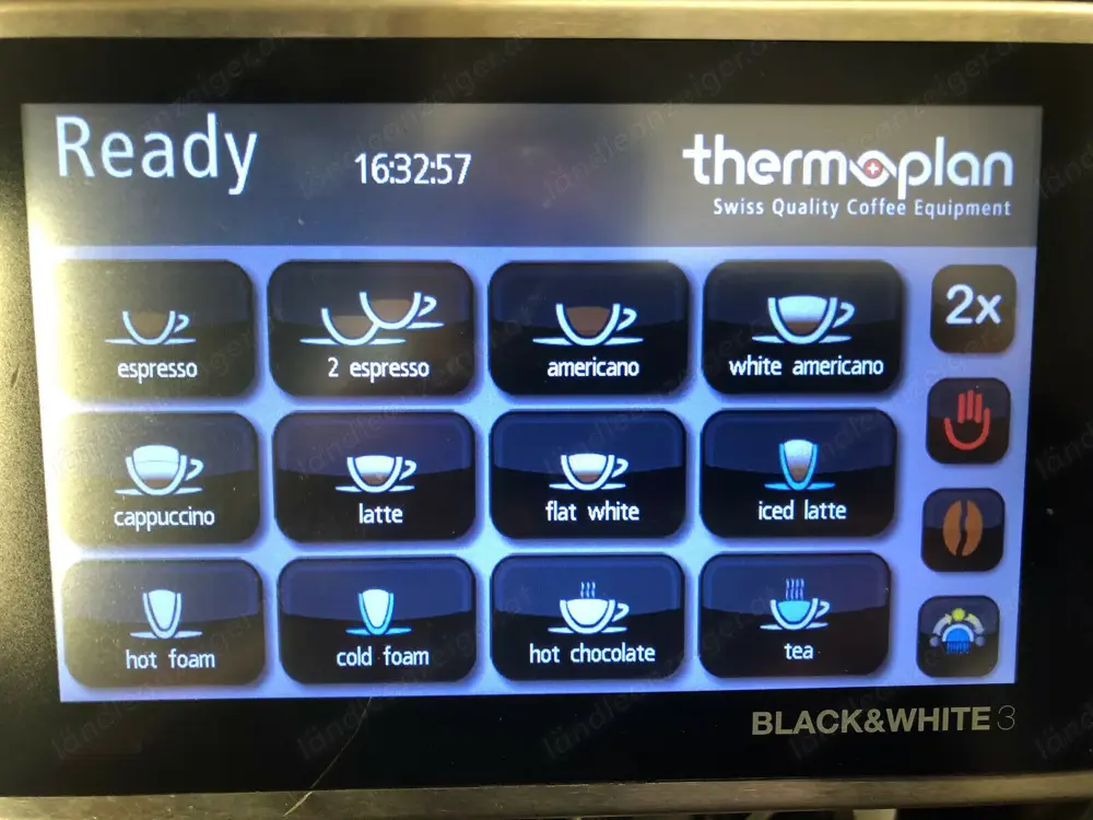 Thermoplan Black & White3 CTM kommerzieller Automatik Bohne 