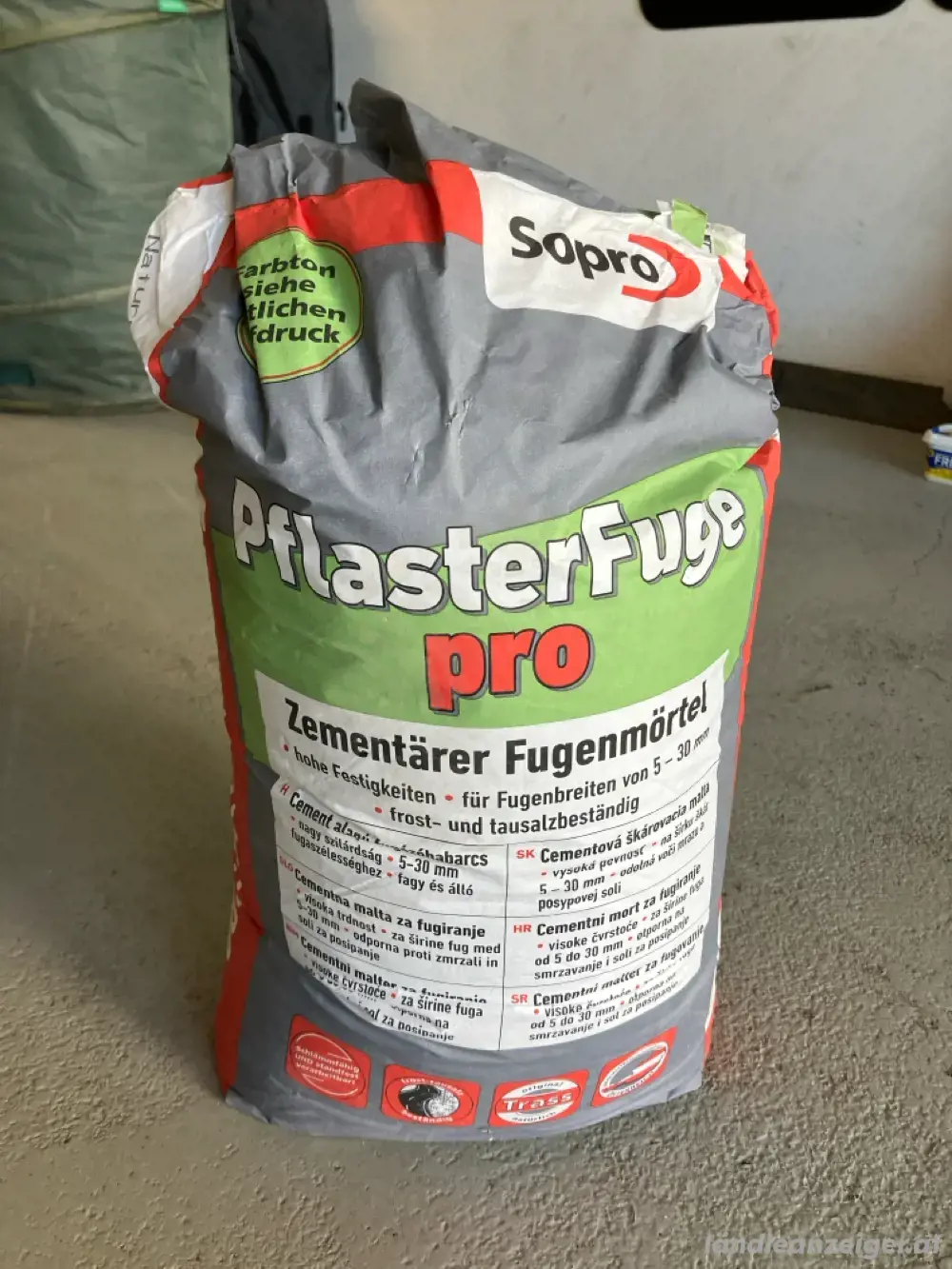 Pflasterfuge naturgrau 25 kg Pflasterfuge naturgrau 25 kg