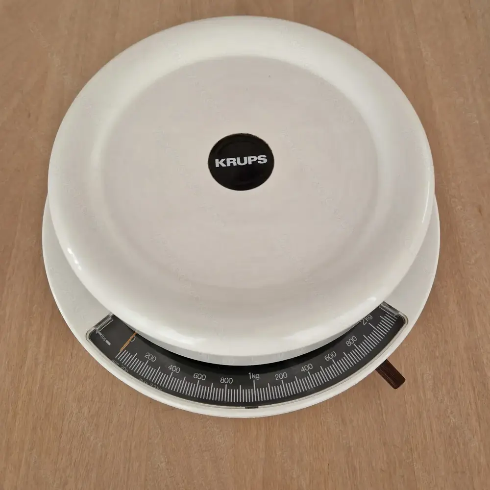 Küchenwaage Krups, weiß, mechanisch, Typ 844