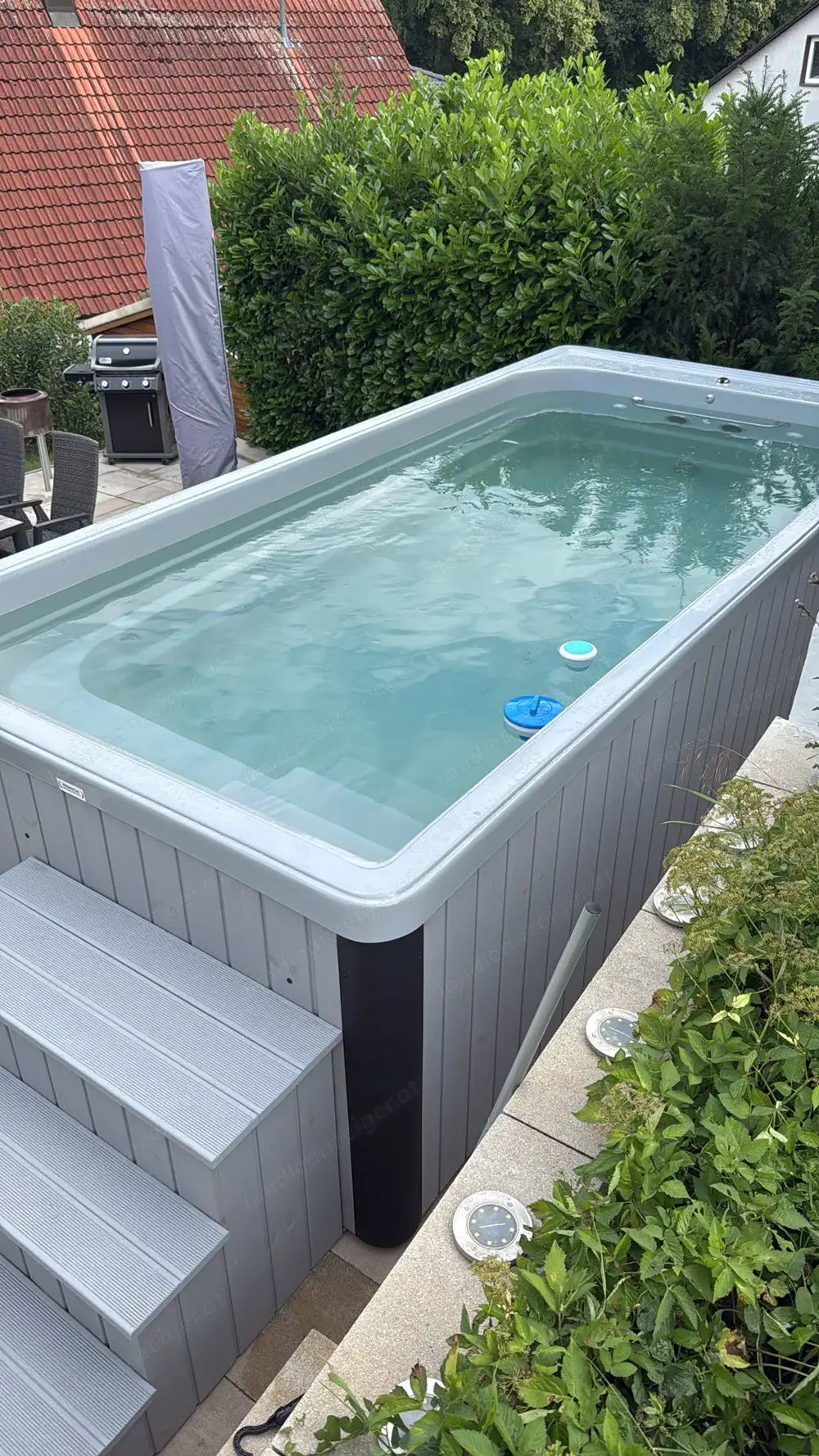 GardenAndPools Swimmingpool Schwimmbad Wellness Swimming Pool Wanne Gartenpool KLEO 476x225x120cm