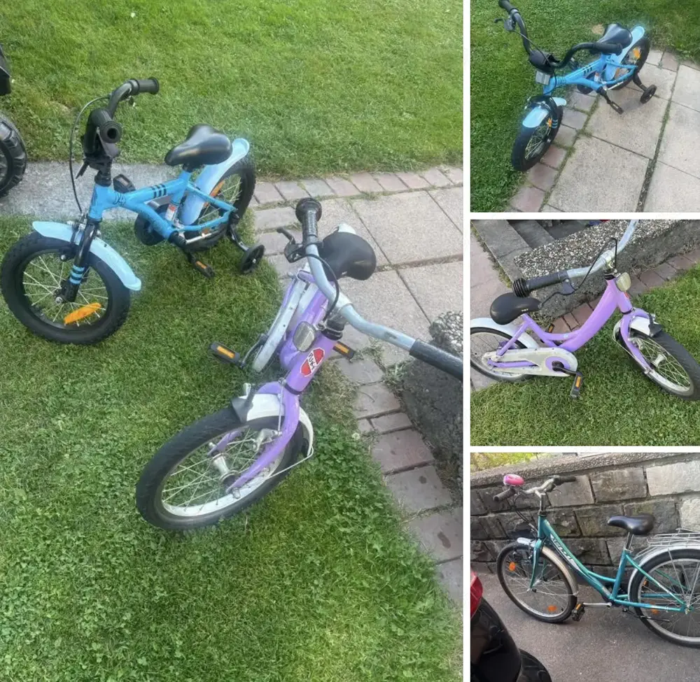 3 ältere Kinderfahrräder 3 ältere Kinderfahrräder