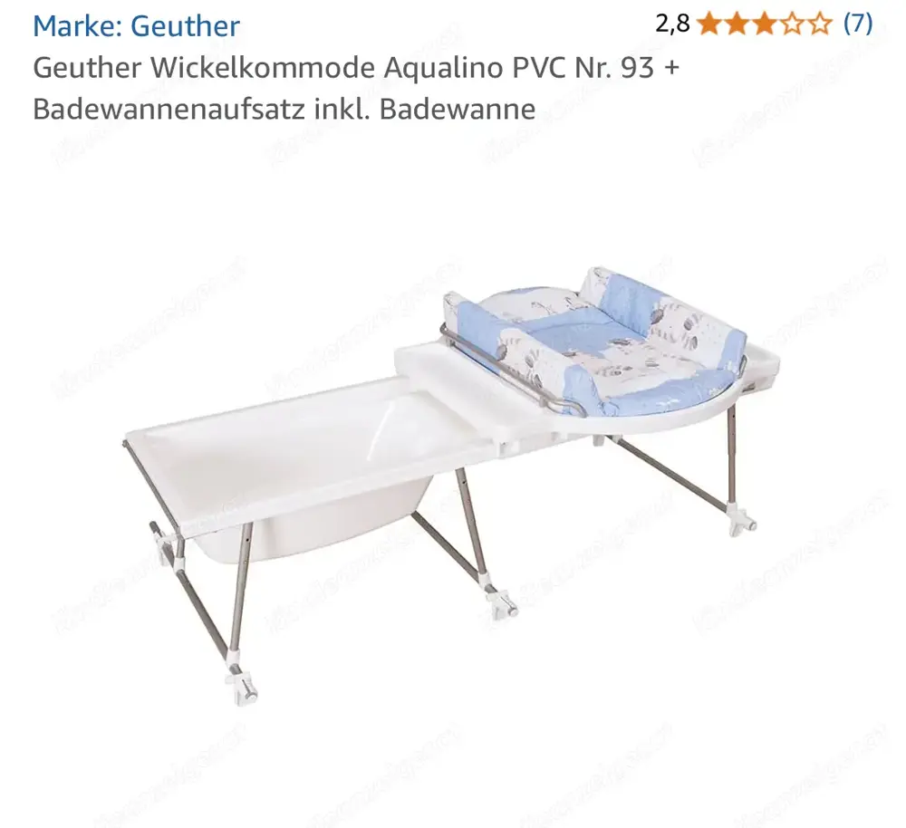 Geuther Aqualino Badewannenaufsatz