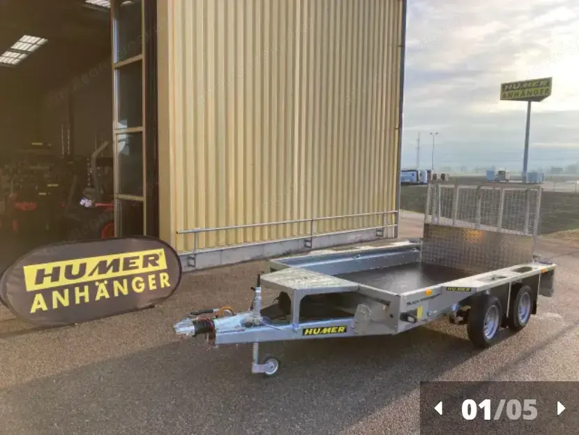 Humer Anhänger Baumaschinentransporter 