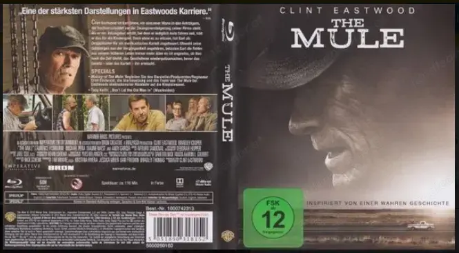 The Mule - Clint Eastwood, Blu-Ray The Mule - Clint Eastwood, Blu-Ray