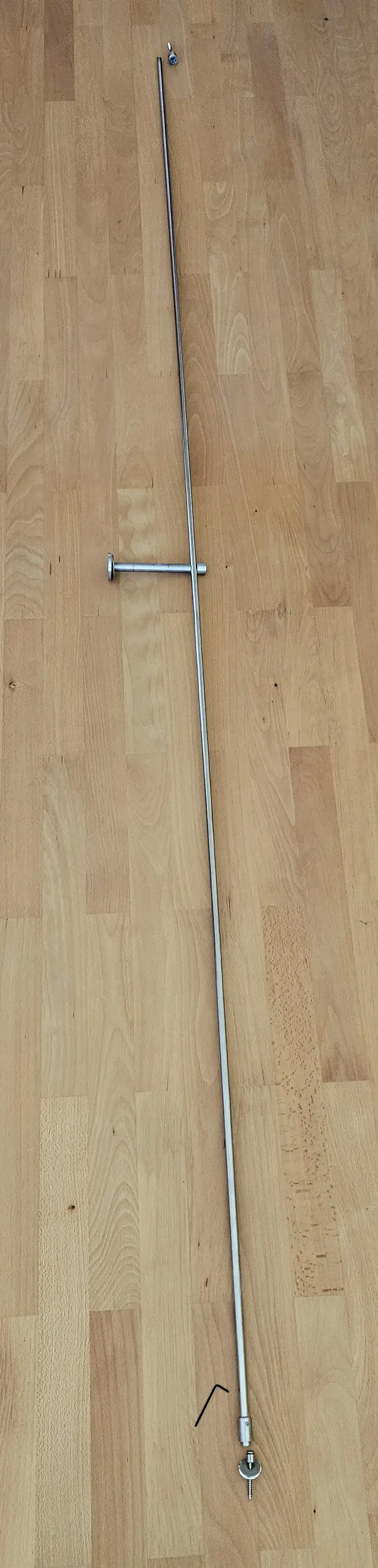 Massive Edelstahl-Vorhangstange 2,52 m   Maßanfertigung vom Spengler