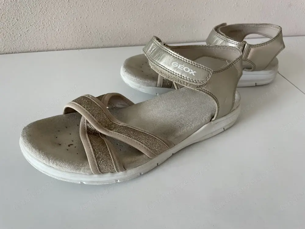 GEOX Sandalen gold Glitzer Größe 36 Mädchen