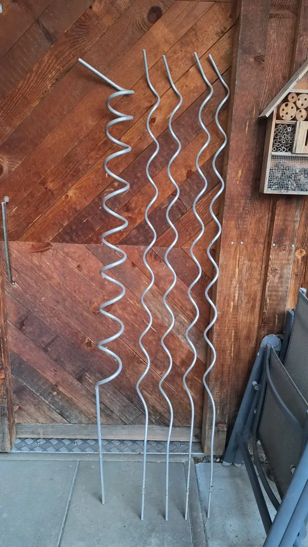 Bohnenstangen Alu für Kletterpflanzen 