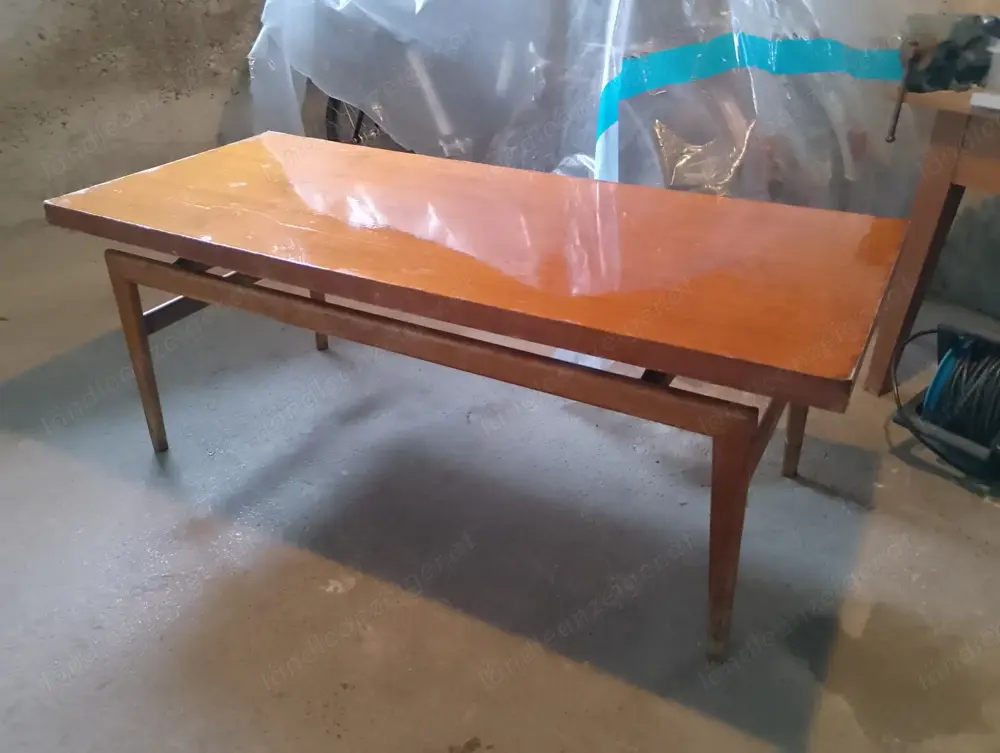 Vintage Wohnzimmer Couch Tisch 70ies 70er