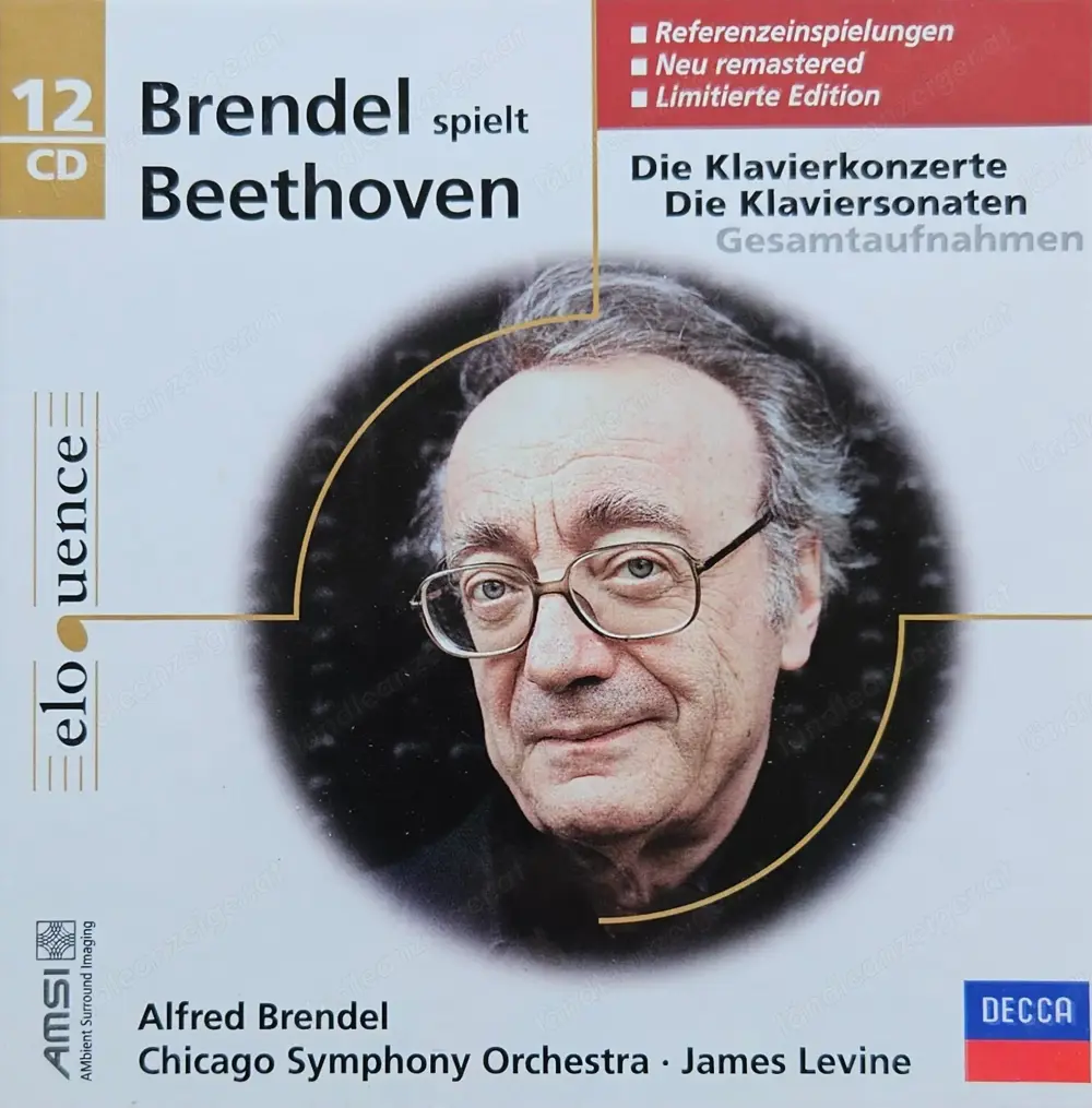 Alfred Brendel spielt Beethoven - 12er CD Box (Gesamtaufnahmen)