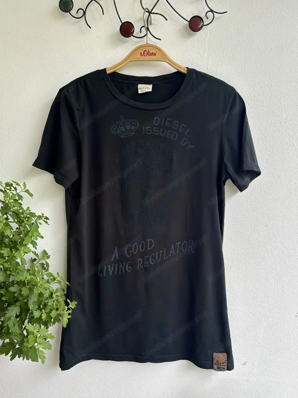 Schwarzes Damen T Shirt von Diesel 