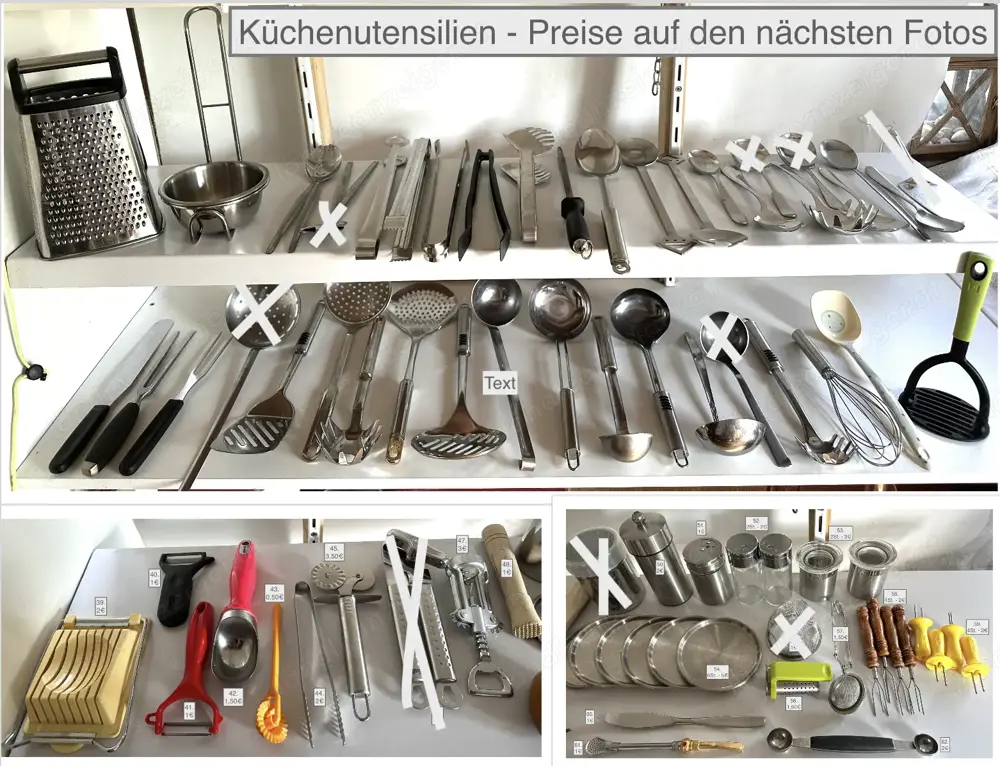 Küchenutensilien Küchenhelfer
