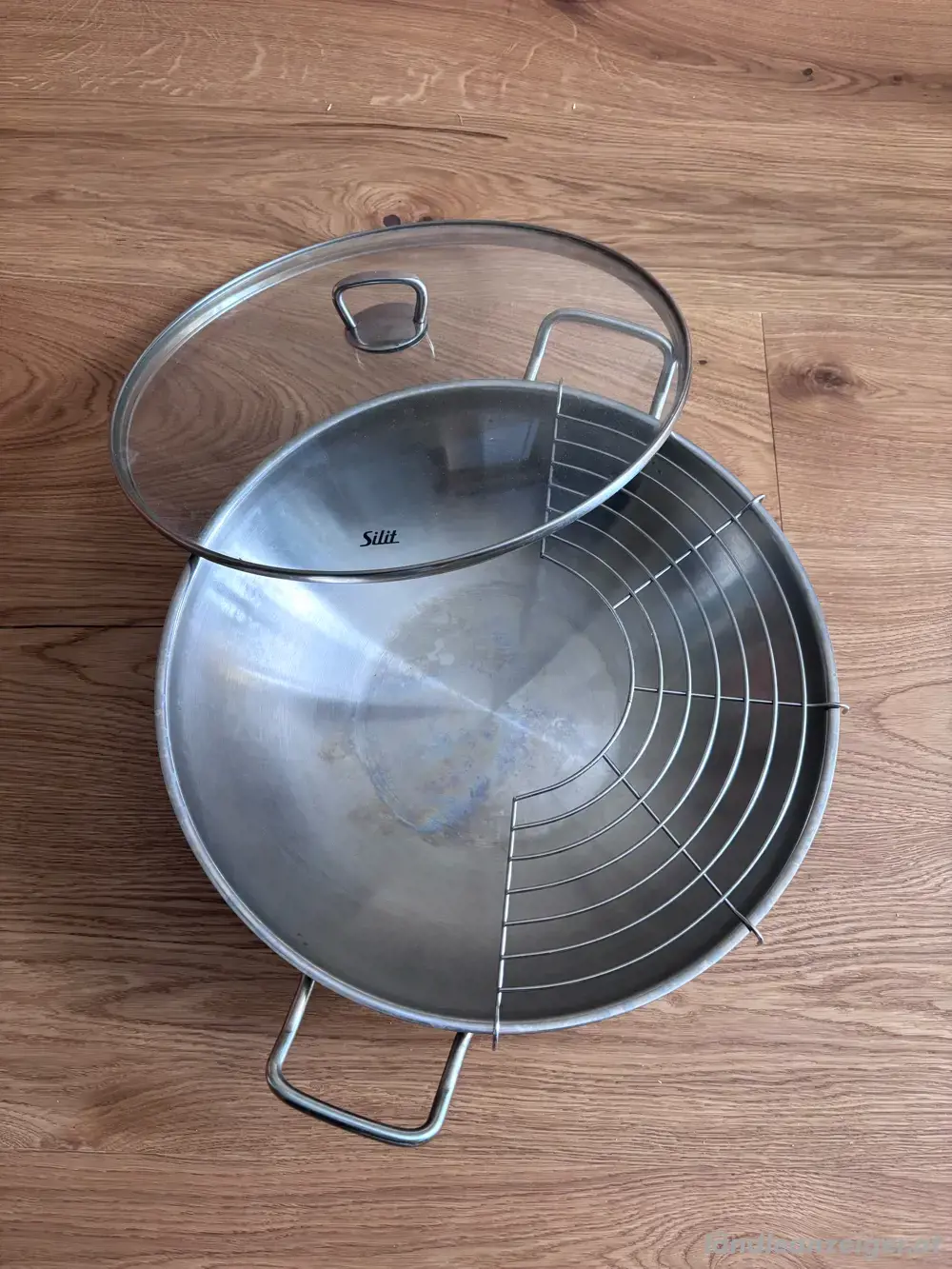 Silit Wok Pfanne Edelstahl 36 cm Durchmesser