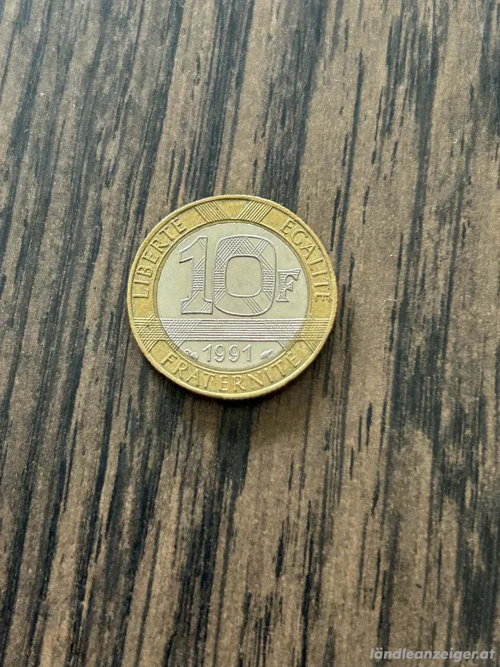 10 Francs Umlaufmünze Frankreich 1991