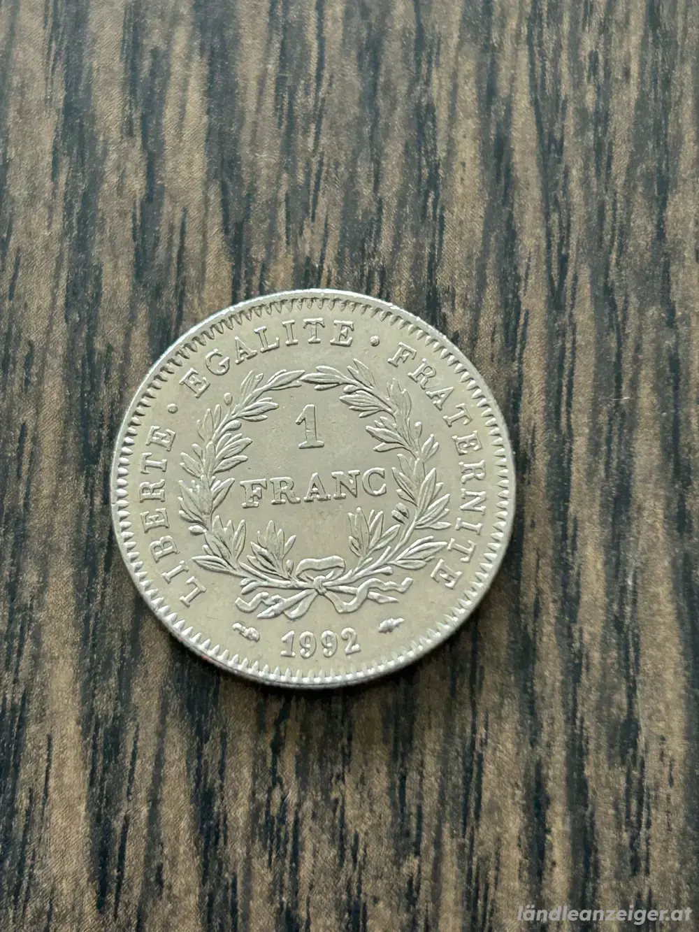 1 Franc Umlaufmünze Frankreich 1992