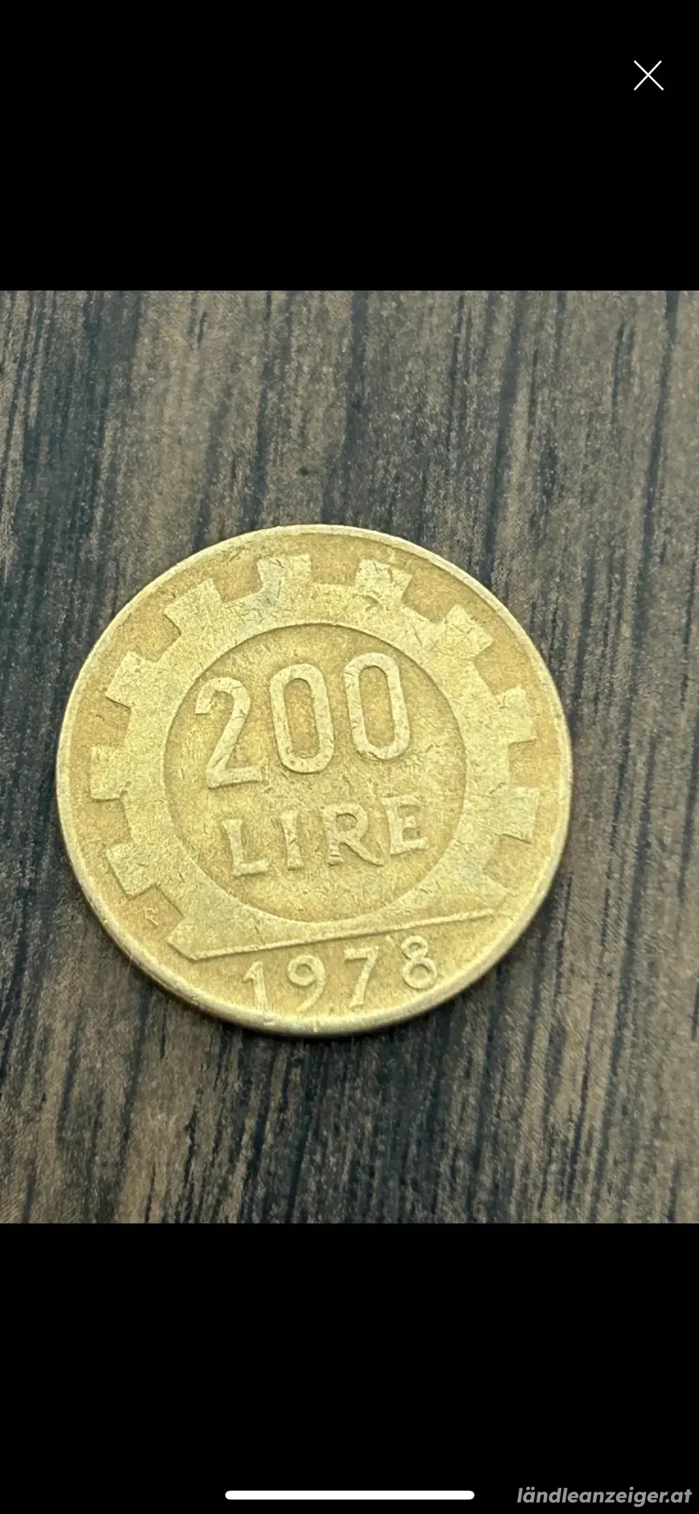 200 Lire Umlaufmünze Italien 1978