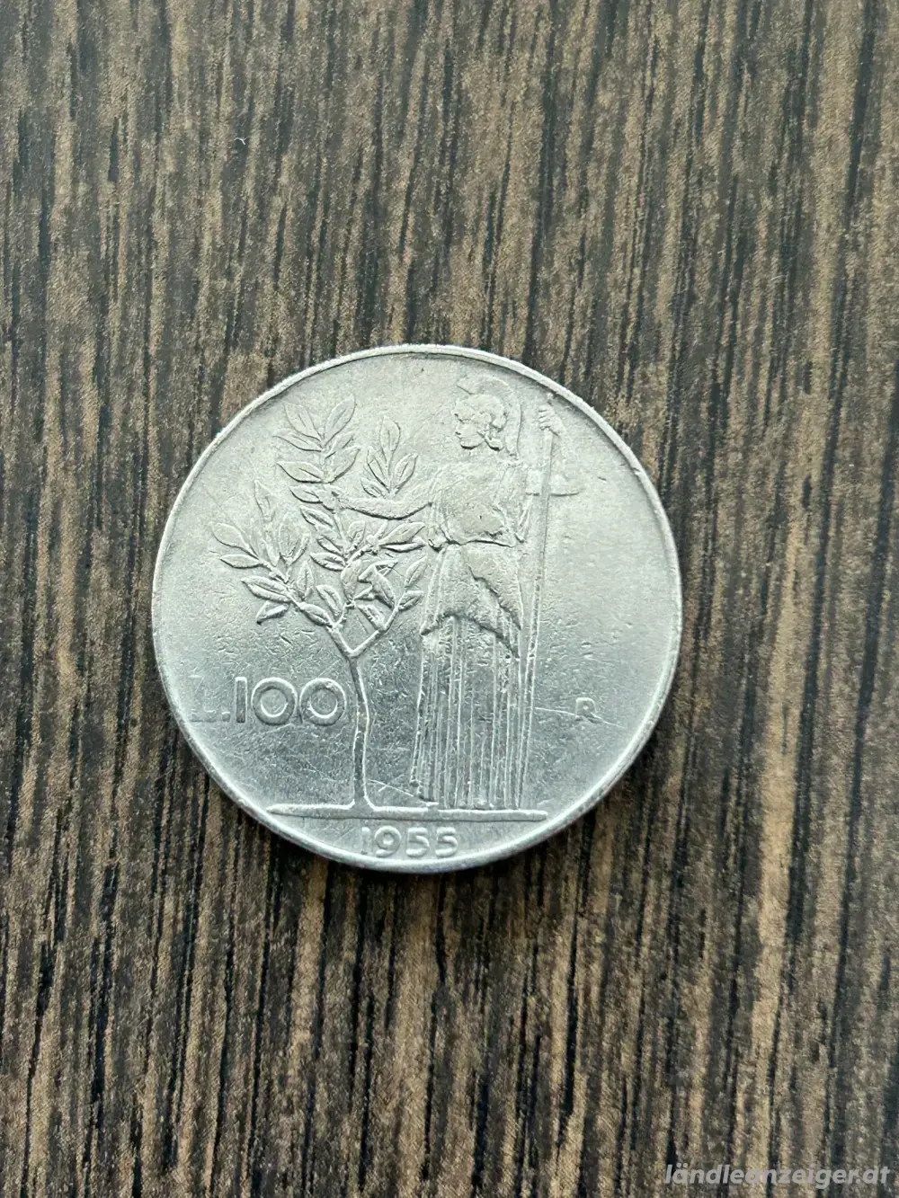 100 Lire Umlaufmünze Italien 1955