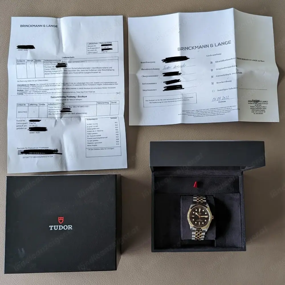 Tudor Black Bay 41 S&G, Ref. M79683-0001 [Full Set, deutscher Konzessionär