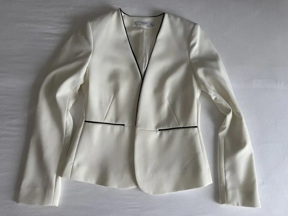 Weißer Blazer, elegant, Größe 36