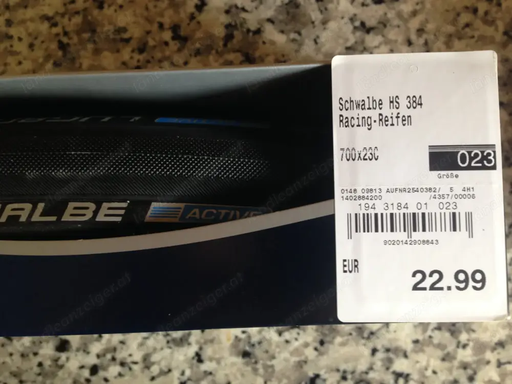 2x Schwalbe Reifen plus 2x Schläuche 28 Zoll neu